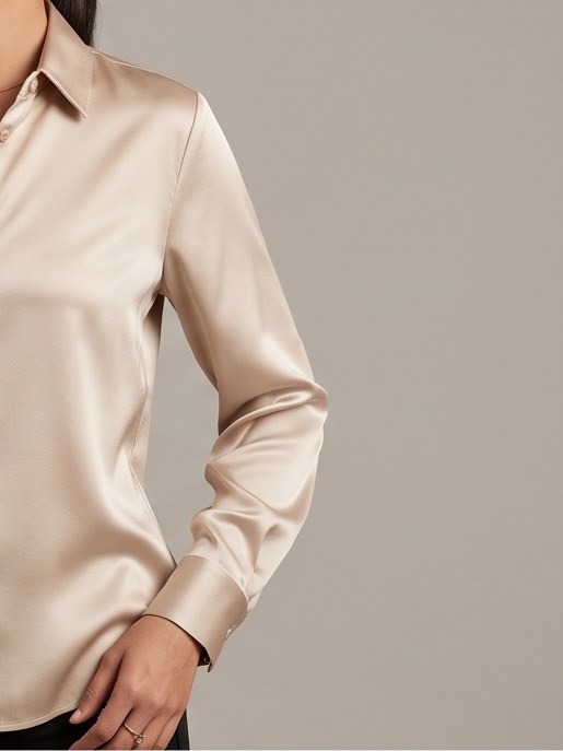 Blusa satinada